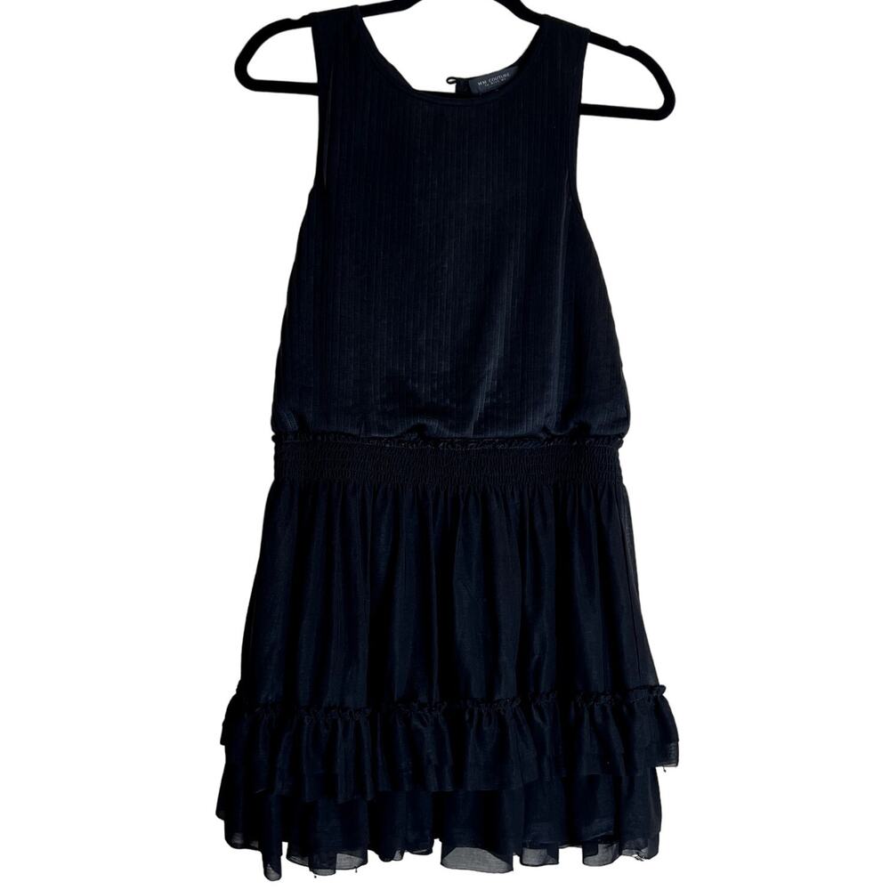 MM Couture Mini Dress Women Medium Sleeveless Black Coquette LBD Party REVOLVE